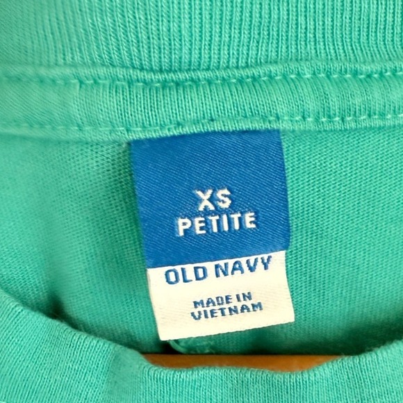 Old Navy XS Petite Teal Blue Green Tank Top Sleeveless Casual Basic - Picture 2 of 3